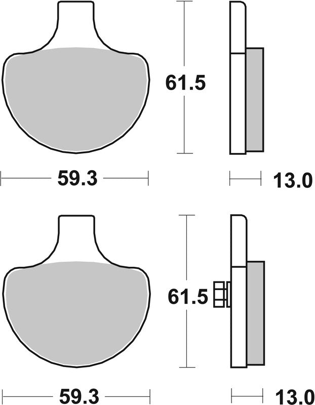 Brembo Street Carbon Ceramic Brake pads - 07HD0614
