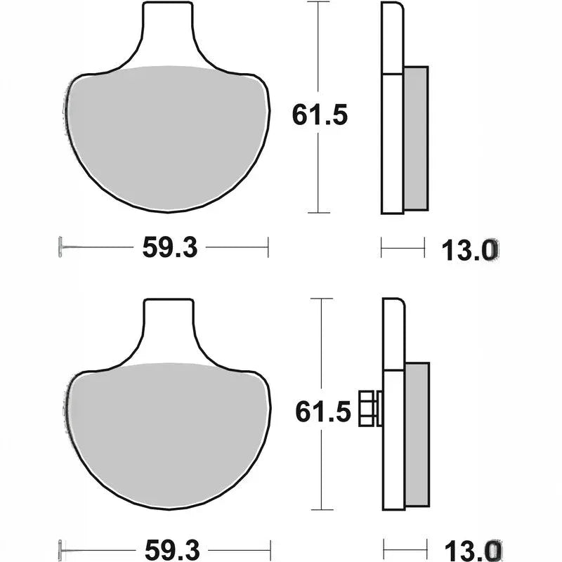 Brembo Street Carbon Ceramic Brake pads - 07HD0614