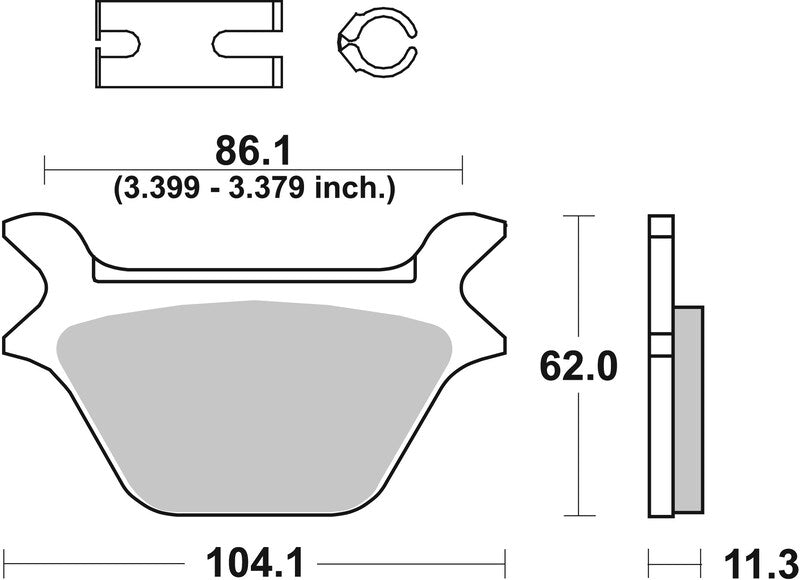 Brembo Street Carbon Ceramic Brake pads - 07HD1011