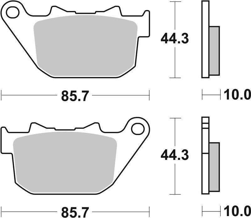 Brembo Street Sintered Metal Brake pads - 07HD14SP