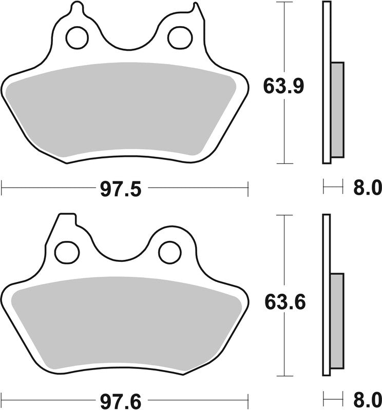 Brembo Street Sintered Metal Brake pads - 07HD18SP