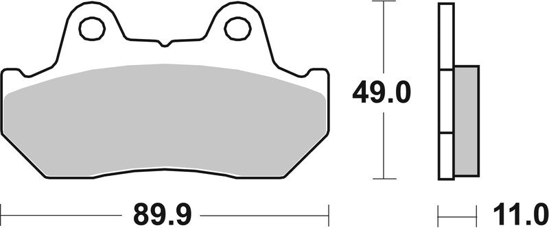 Brembo Street Sintered Metal Brake pads - 07HO10LA