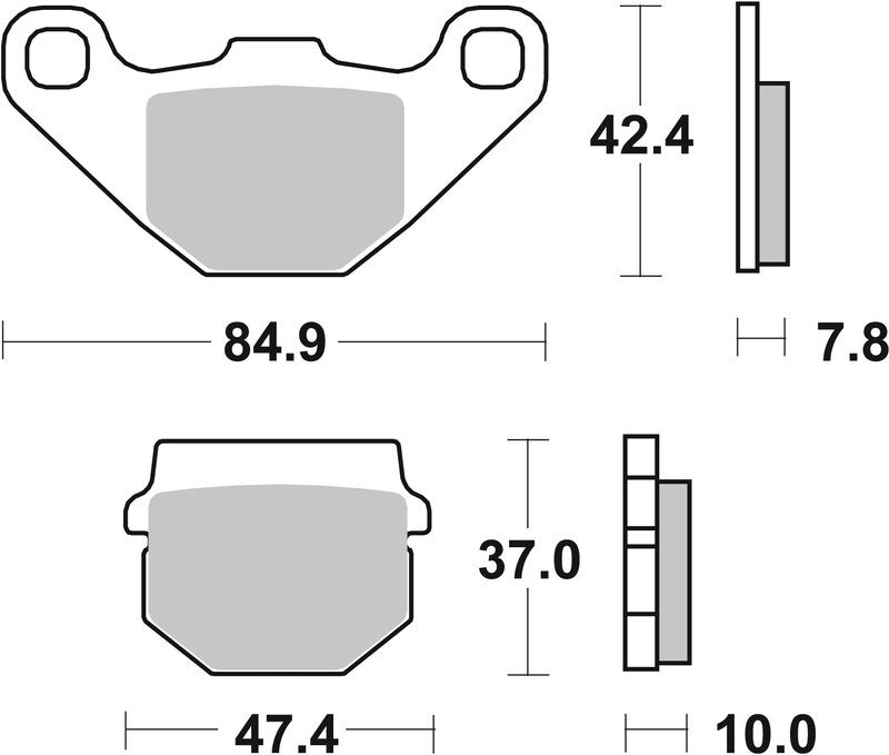 Brembo Street Carbon Ceramic Brake pads - 07HO1118