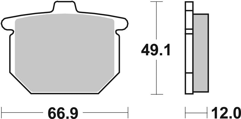 Brembo Street Carbon Ceramic Brake pads - 07HO1212