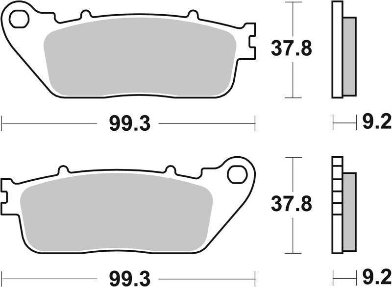 Brembo Street Carbon Ceramic Brake pads - 07HO13CC