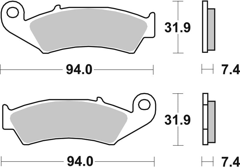 Brembo Off-Road Sintered Metal Brake pads - 07HO25SD