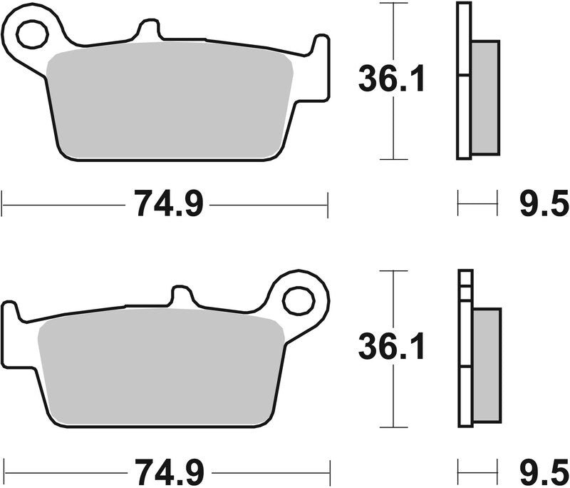 Brembo Off-Road Sintered Metal Brake pads - 07HO26SD