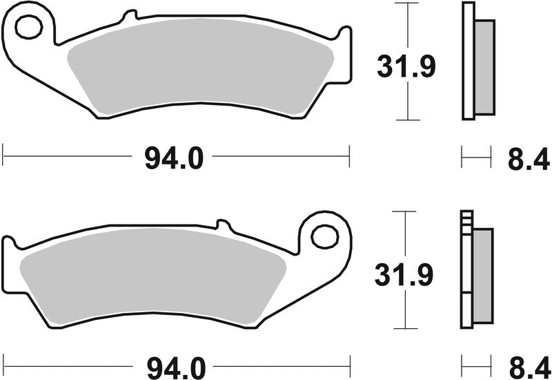 Brembo Street Sintered Metal Brake pads - 07HO29SP