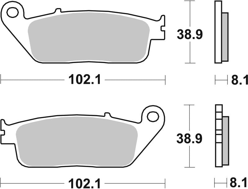 Brembo Street Sintered Metal Brake pads - 07HO30SA