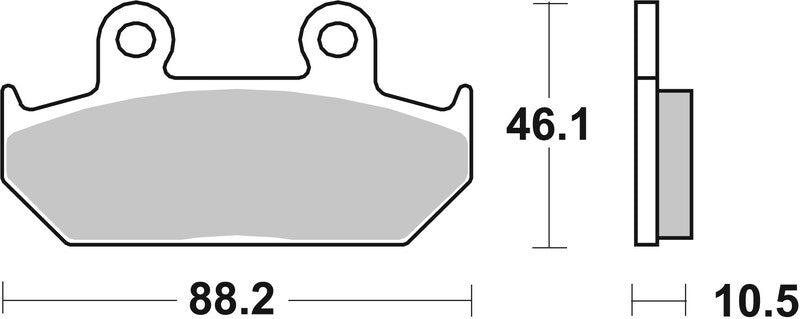 Brembo Street Sintered Metal Brake pads - 07HO35SA