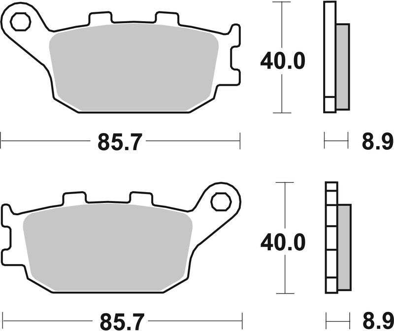 Brembo Street Sintered Metal Brake pads - 07HO36SP