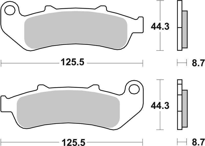 Brembo Street Sintered Metal Brake pads - 07HO39SP