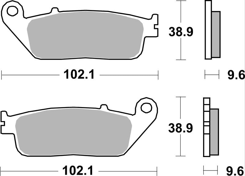 Brembo Street Sintered Metal Brake pads - 07HO41SA