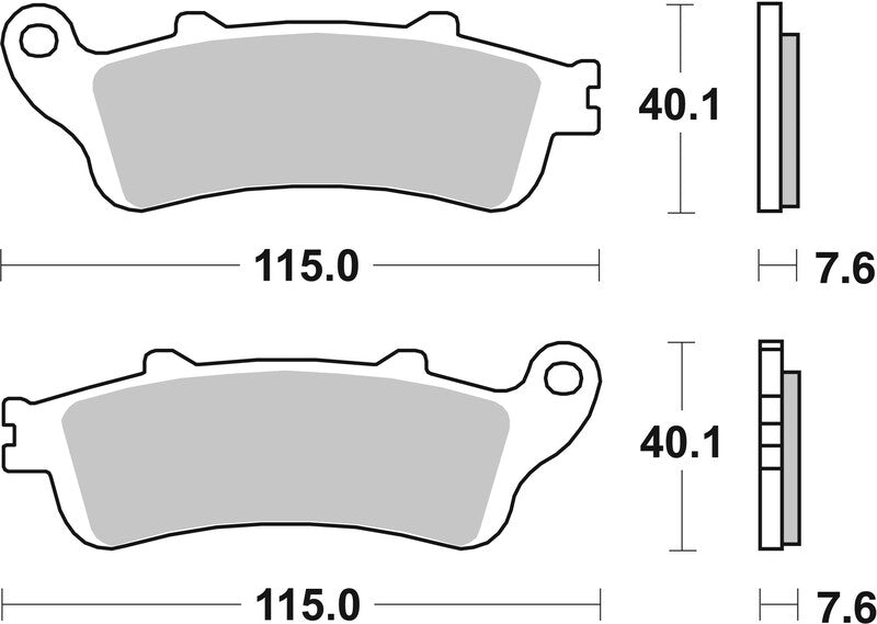 Brembo Street Sintered Metal Brake pads - 07HO44SA