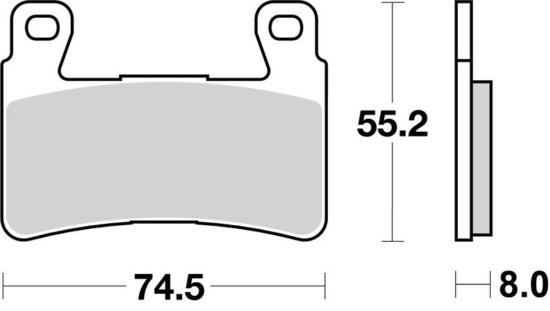 Brembo Competition Carbon Ceramic Brake Pads - 07HO45RC
