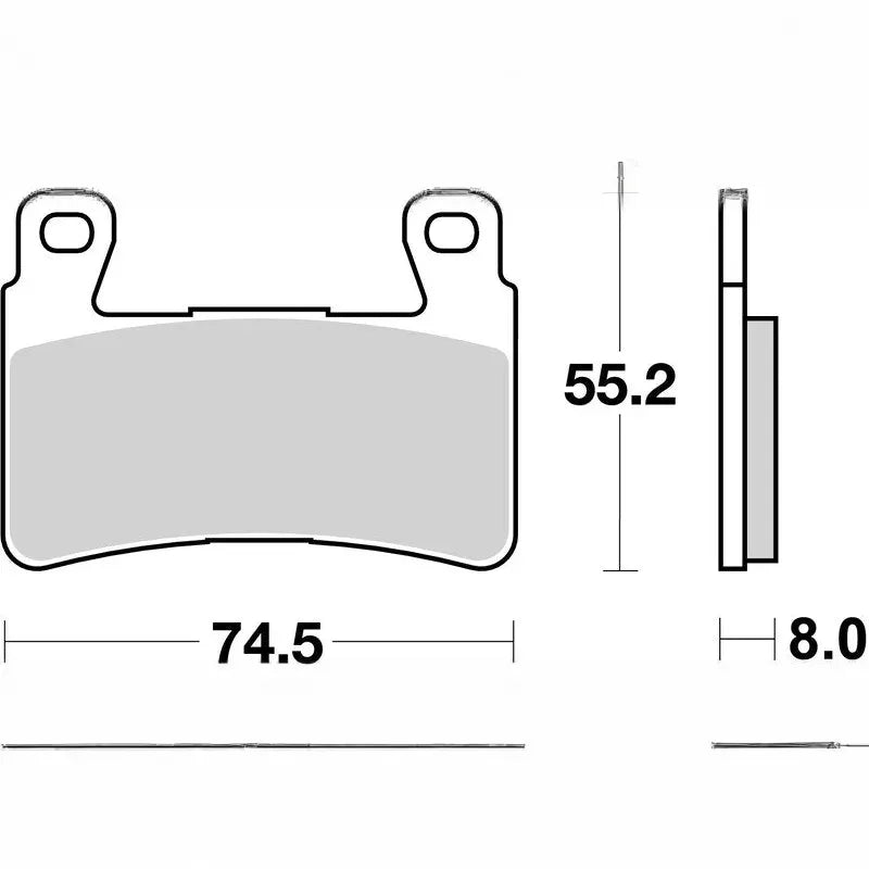 Brembo Competition Carbon Ceramic Brake pads - 07HO45RC