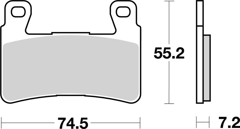 Brembo Street Sintered Metal Brake pads - 07HO45SA