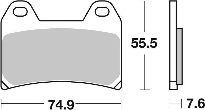 Brembo Street Sintered Metal Brake pads - 07HO47SA