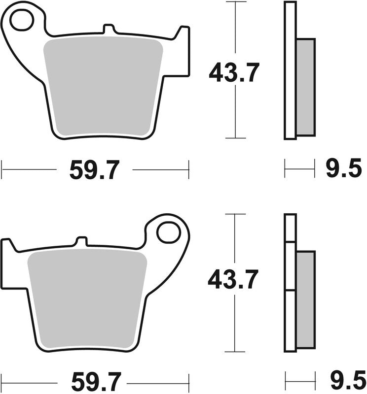 Brembo Off-Road Sintered Metal Brake pads - 07HO48SD