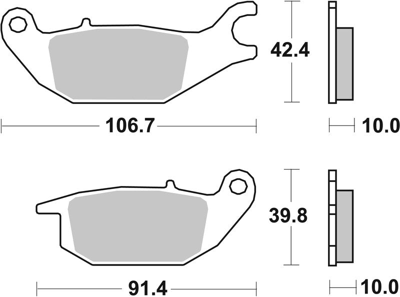 Brembo Street Carbon Ceramic Brake pads - 07HO4905