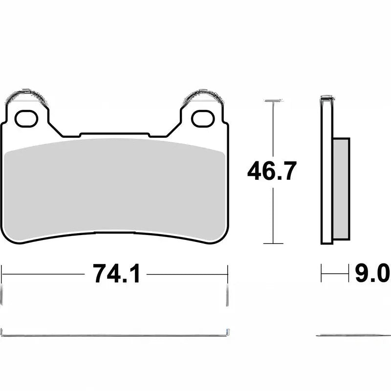 Brembo Competition Carbon Ceramic Brake pads - 07HO50RC