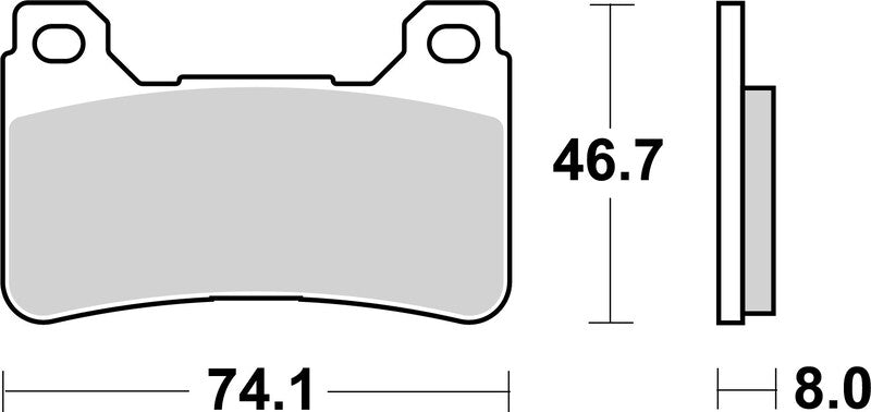 Brembo Street Sintered Metal Brake pads - 07HO50SA