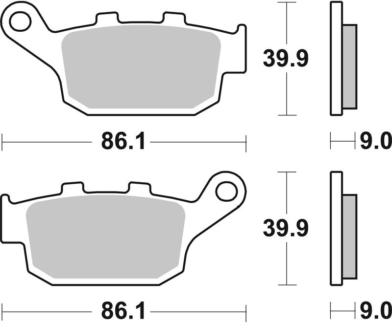 Brembo Street Carbon Ceramic Brake pads - 07HO53CC