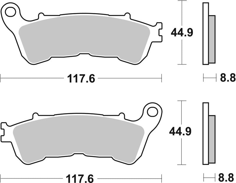Brembo Street Sintered Metal Brake pads - 07HO57SP