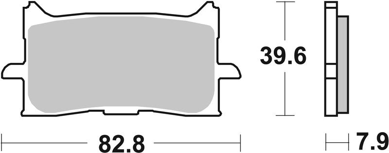 Brembo Street Sintered Metal Brake pads - 07HO62LA