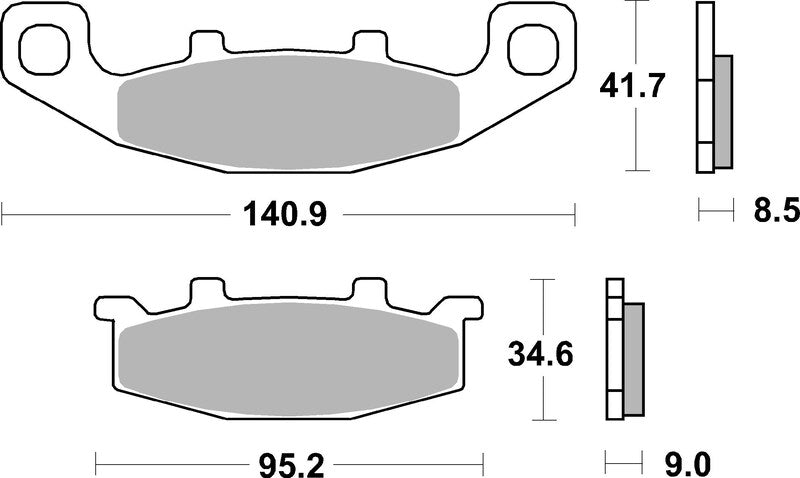 Brembo Street Sintered Metal Brake pads - 07KA09SA