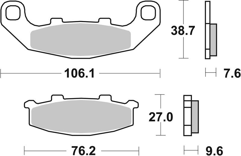 Brembo Street Carbon Ceramic Brake pads - 07KA1117