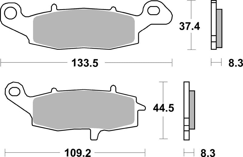 Brembo Street Carbon Ceramic Brake pads - 07KA1907