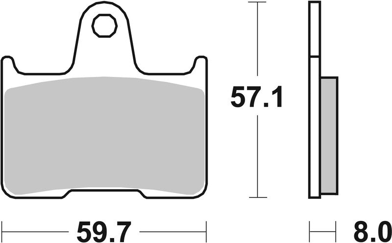 Brembo Street Carbon Ceramic Brake pads - 07KA2107