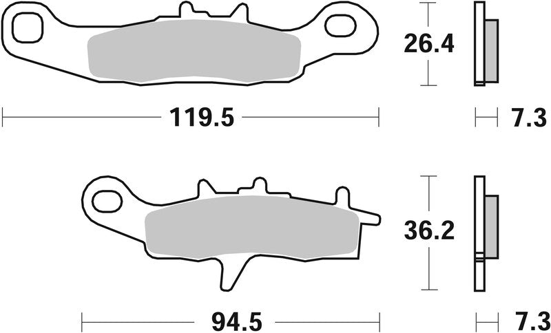 Brembo Off-Road Sintered Metal Brake pads - 07KA22SX