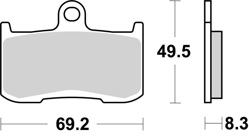 Brembo Competition Carbon Ceramic Brake Pads - 07KA23RC