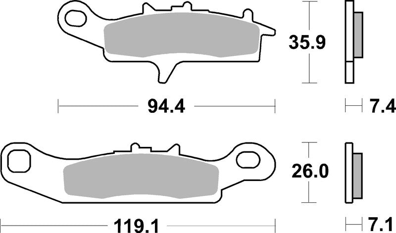 Brembo Off-Road Sintered Metal Brake pads - 07KA24SD