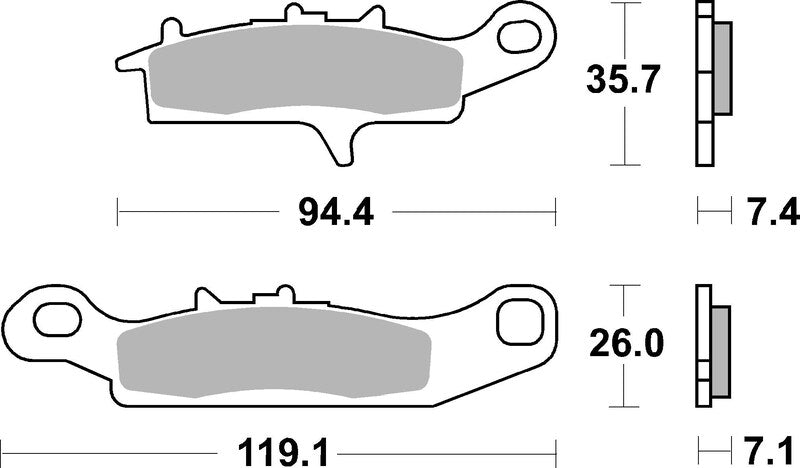 Brembo Off-Road Sintered Metal Brake pads - 07KA25SX