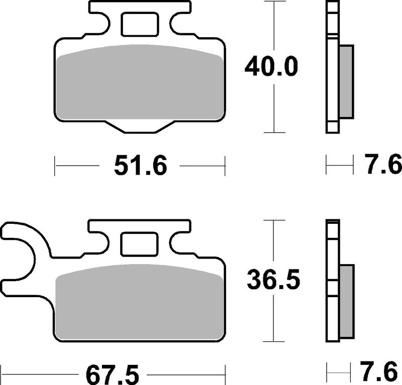 Brembo Off-Road Sintered Metal Brake pads - 07KA27SX