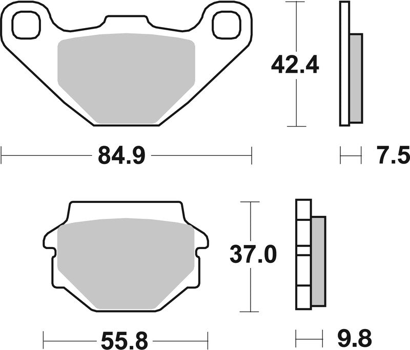 Brembo Off-Road Sintered Metal Brake pads - 07KS04SX