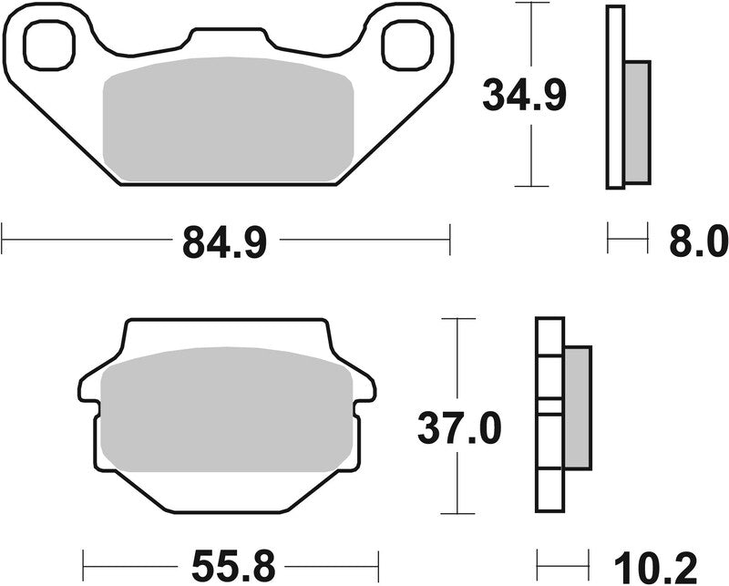 Brembo Off-Road Sintered Metal Brake pads - 07SU11SD