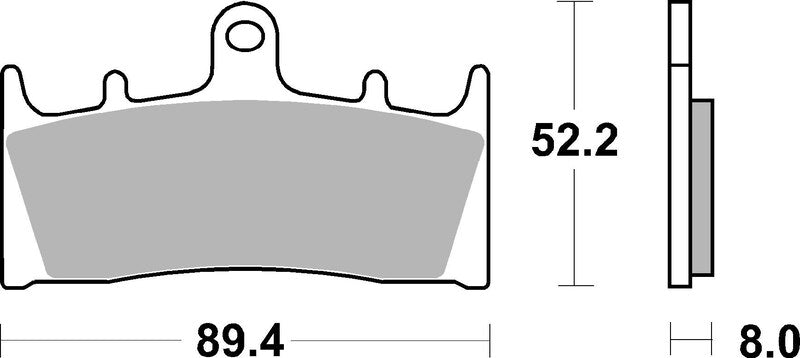 Brembo Street Sintered Metal Brake pads - 07SU19SA