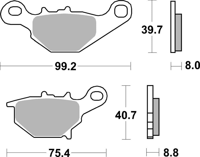 Brembo Off-Road Sintered Metal Brake pads - 07SU31SD