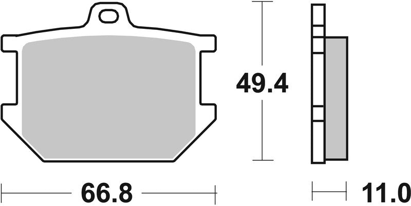 Brembo Street Carbon Ceramic Brake pads - 07YA0309