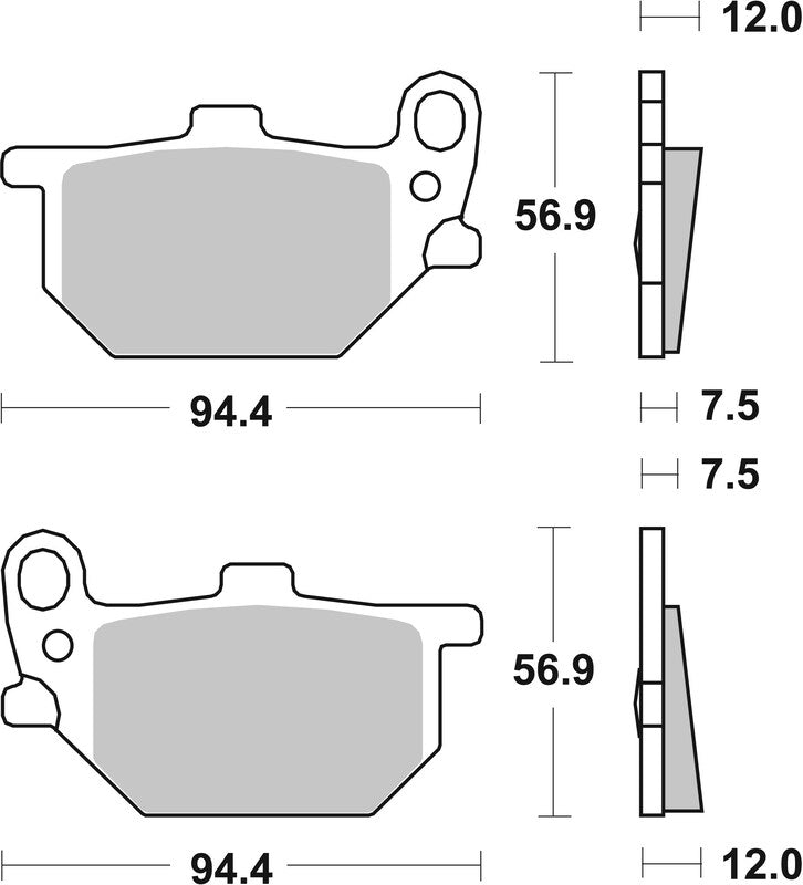Brembo Street Carbon Ceramic Brake pads - 07YA0413