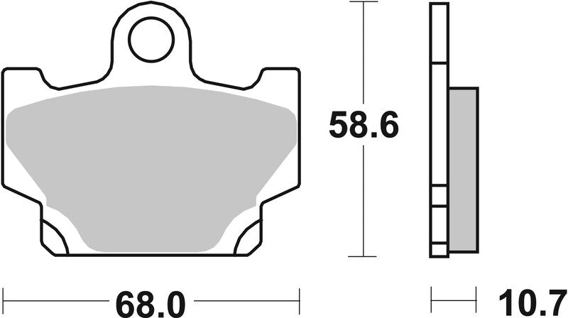 Brembo Street Carbon Ceramic Brake pads - 07YA1011