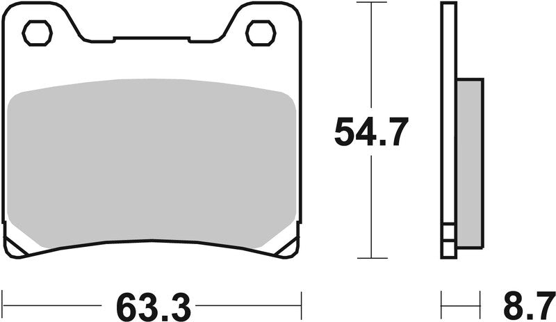 Brembo Street Sintered Metal Brake pads - 07YA11SA