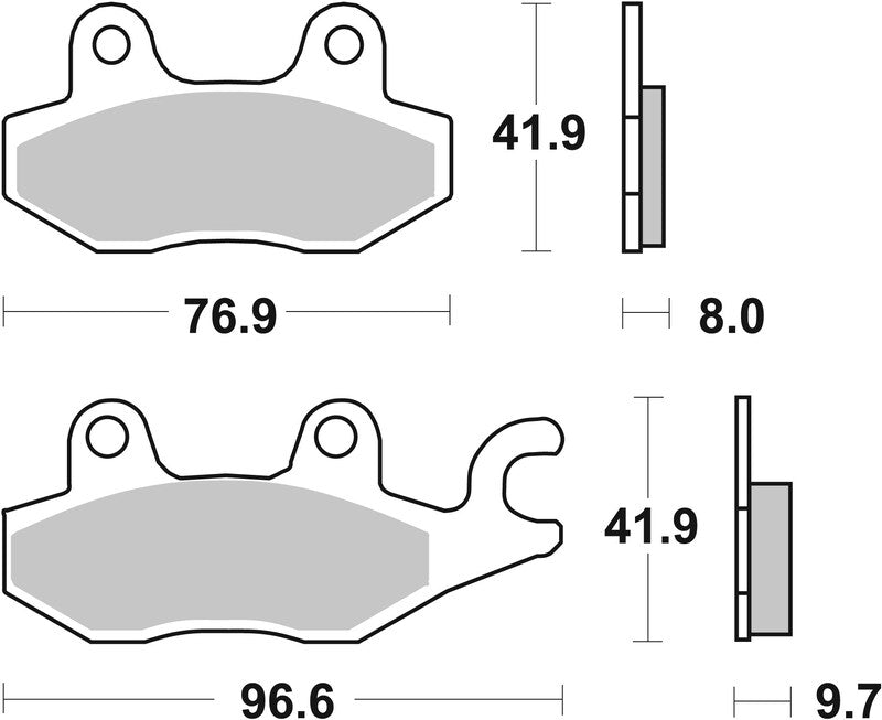 Brembo Street Carbon Ceramic Brake pads - 07YA2008