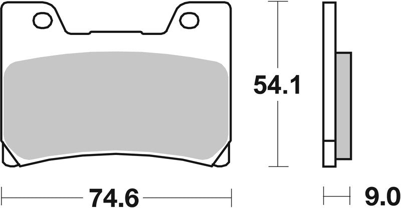 Brembo Street Carbon Ceramic Brake pads - 07YA2409