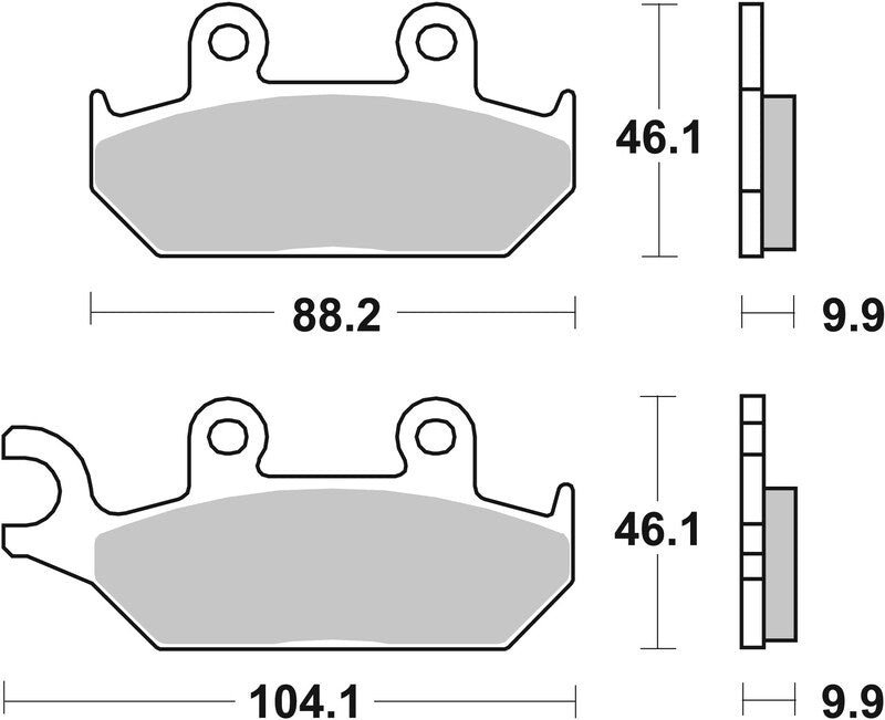 Brembo Street Sintered Metal Brake pads - 07YA25SA