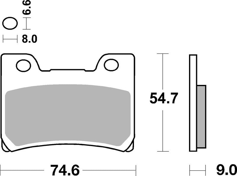 Brembo Street Carbon Ceramic Brake pads - 07YA2609